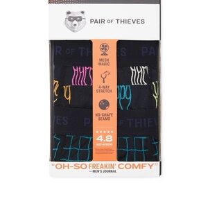 *New* PAIR OF THIEVES Mens Boxer Briefs Underwear Mesh Magic 2 pack S & 3XL